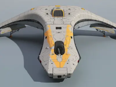 3D SpaceFighter Raptor  3D model
