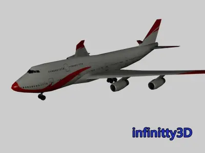 Pack Aircraft 3D Low-poly 3D model