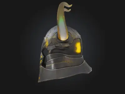 Inferno Helm Blazing Fury Forged in Flame 3D model