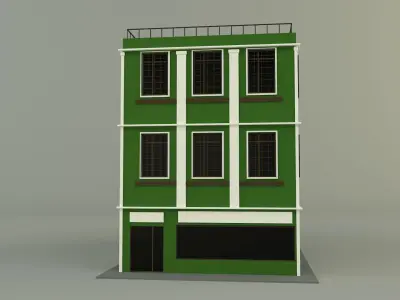 green building 65 3D model