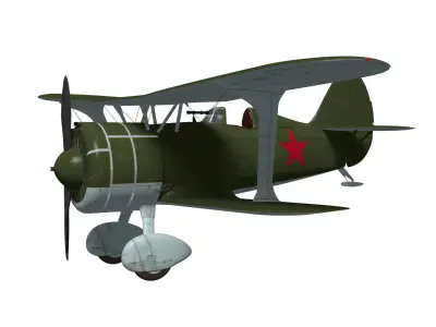 Polikarpov I-15bis 3D model