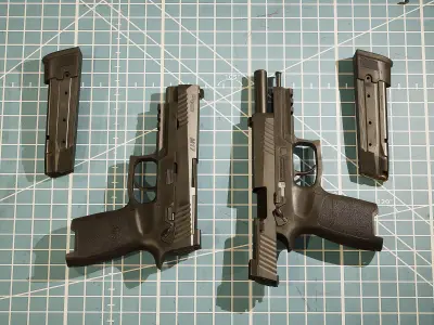 SIG P320 M17 Low-poly 3D model