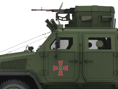 Kozak 2M1 NSVT Machine-gun 2022 3D model