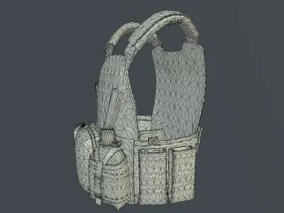 MILITARY VEST PBR Low-poly 3D model