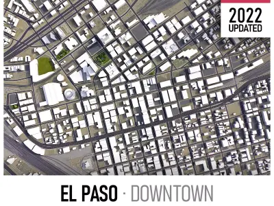 El Paso Low-poly 3D model