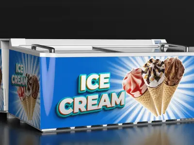 Ice Cream Freezers Collection 3D model