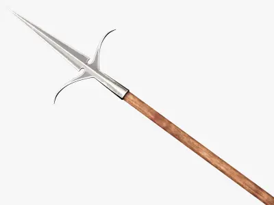 Medieval Spear Low-poly 3D model