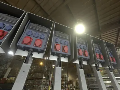 Power Sockets Distributor Box with Fuse Module Low-poly 3D model