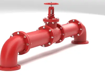 Industrial Pipes Collection High Quality 3D model