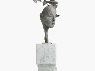 Human Sclupture 2 Low-poly 3D model