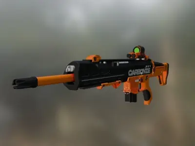 weapon gun 3 Low-poly 3D model