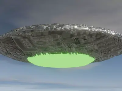 Ufo 3D model Low-poly 3D model