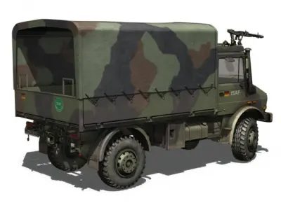 Mercedes Benz Unimog U1300 German Army ISAF 3D model