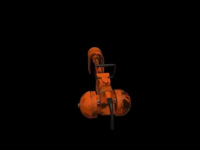 Flame thrower Free low-poly 3D model