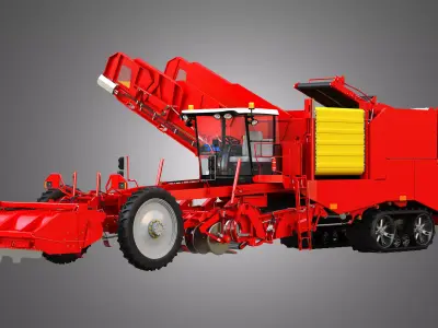 Varitron Potato Harvester 3D model