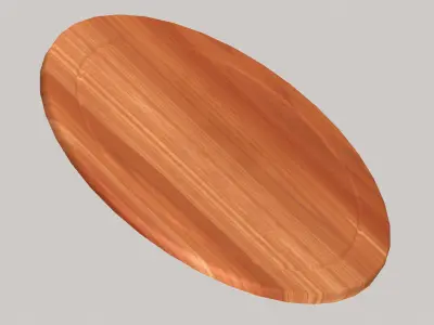 Wooden chopping board Free low-poly 3D model buy