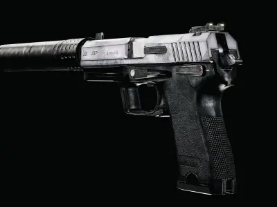 Pistol  USP Silenced Handgun  3D model