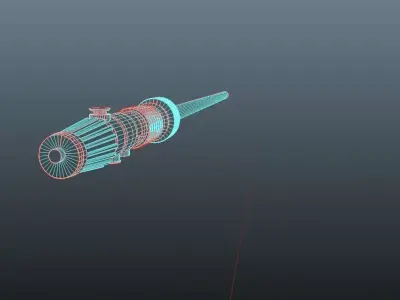 Plo Kun Sword Low-poly 3D model