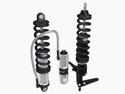 Menscer Motorsports Coilovers Low-poly 3D model