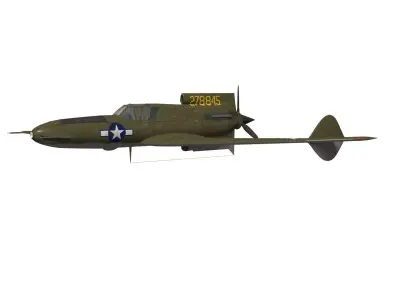 Curtiss Wright XP55 Ascender 3D model