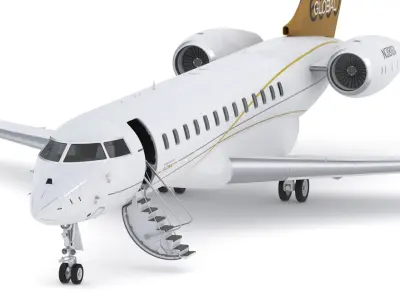Bombardier Global 6000 3D model buy