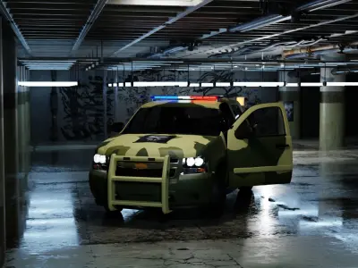 Realistic military vehicles ready for games and movies Low-poly 3D model