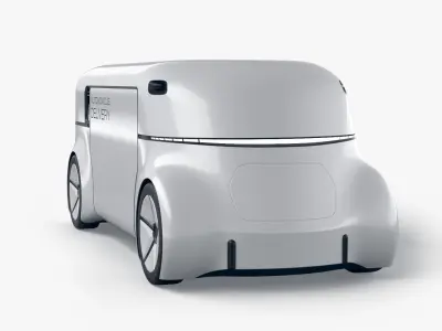 Autonomous Commercial Delivery Drone 3D model