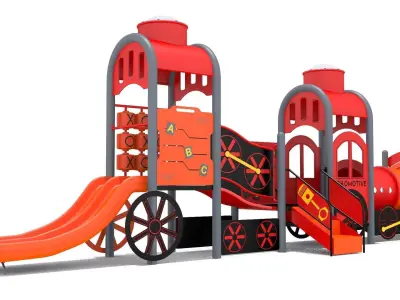 Train Playground Free 3D model