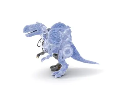 Mechanical Dinosaur Model Pack Low-poly 3D model