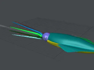 Giant Squid 3D model