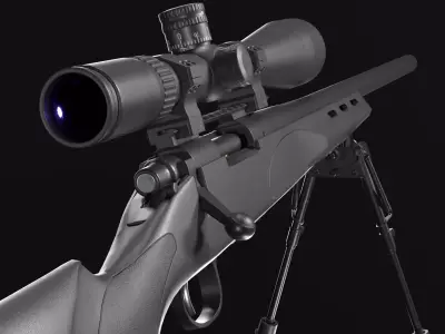 Remington 700 SPS VARMINT 223 Rem Low-poly 3D model