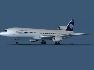 Lockheed L-1011-50 Globe Jet 3D model