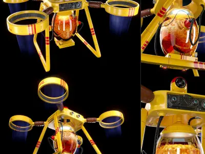 Drone delivery brains 3D model