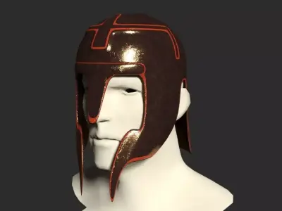 Ancient Warrior Helmet 2 Free low-poly 3D model