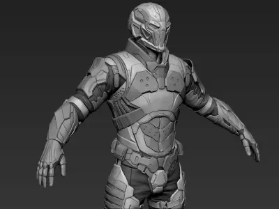 Sci-Fi Character Cerberus 3D model