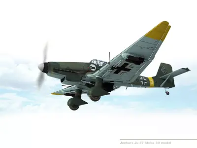 Junkers Ju 87 Stuka 3D model