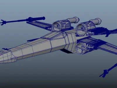 X-Wing Star Fighter Free 3D model