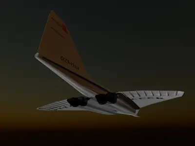 Tupolev TU 144 3D model