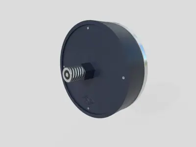 Pressure Gauge M4 Low-poly 3D model