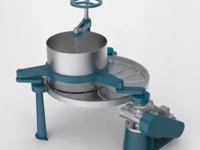 Tea rubbing machine 3D model