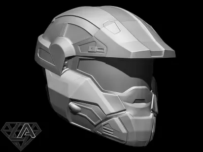 Halo commando helmet 3D print model