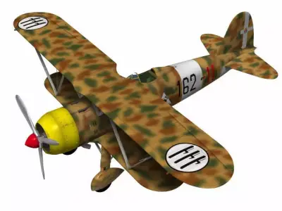 Fiat CR42 Falco 3D model