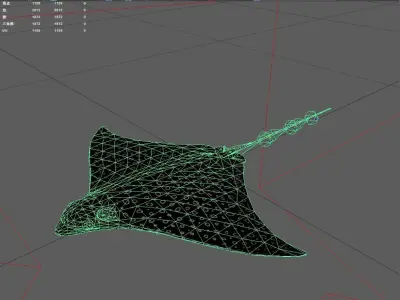 Devilfish Low-poly 3D model