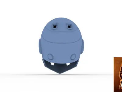 Ghostrider helmet ready to 3dprinting 3D model