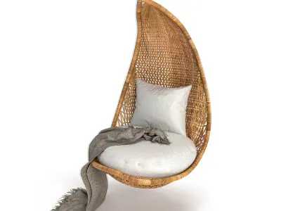 Half-Moon Seat Free low-poly 3D model