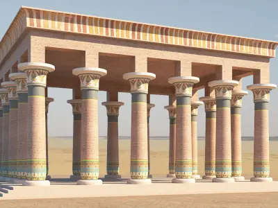 Ancient Egyptian Building 3D model
