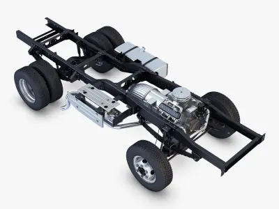 Truck Chassis 4x4 v 1 3D model