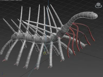 hallucigenia 3D model