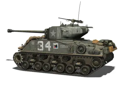 M4A3 Sherman - Collection 3D model