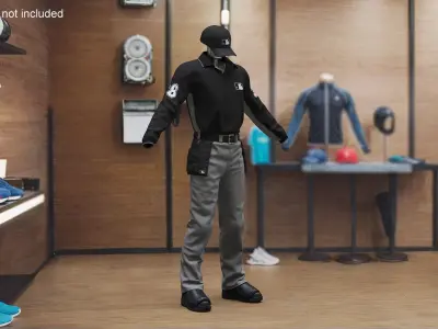 Softball Umpire Clothes 3D model